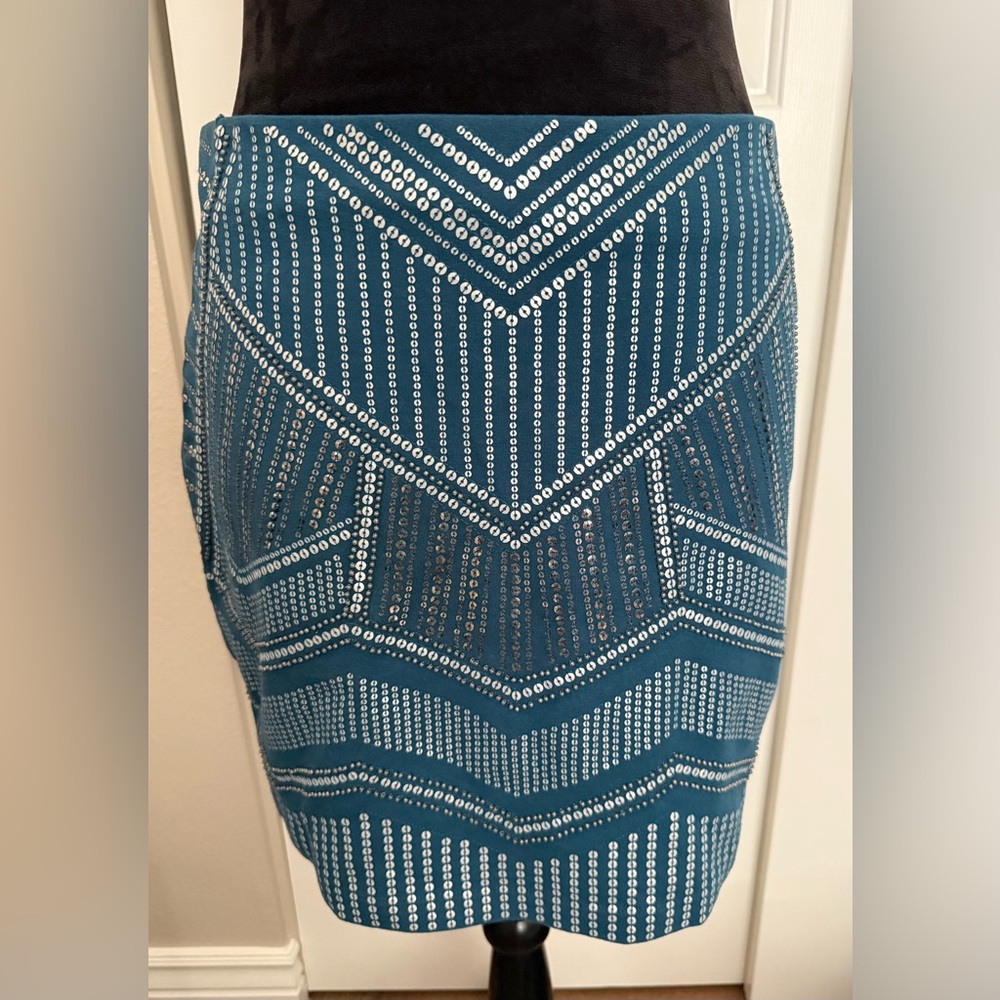 Express Sequin Mini Skirt